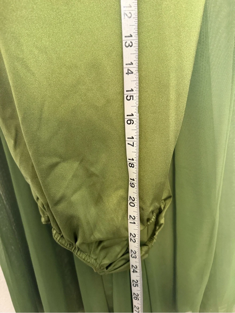 Kelle dance solo costume 2 piece set green mesh Cascades 5411 teen XSA adult